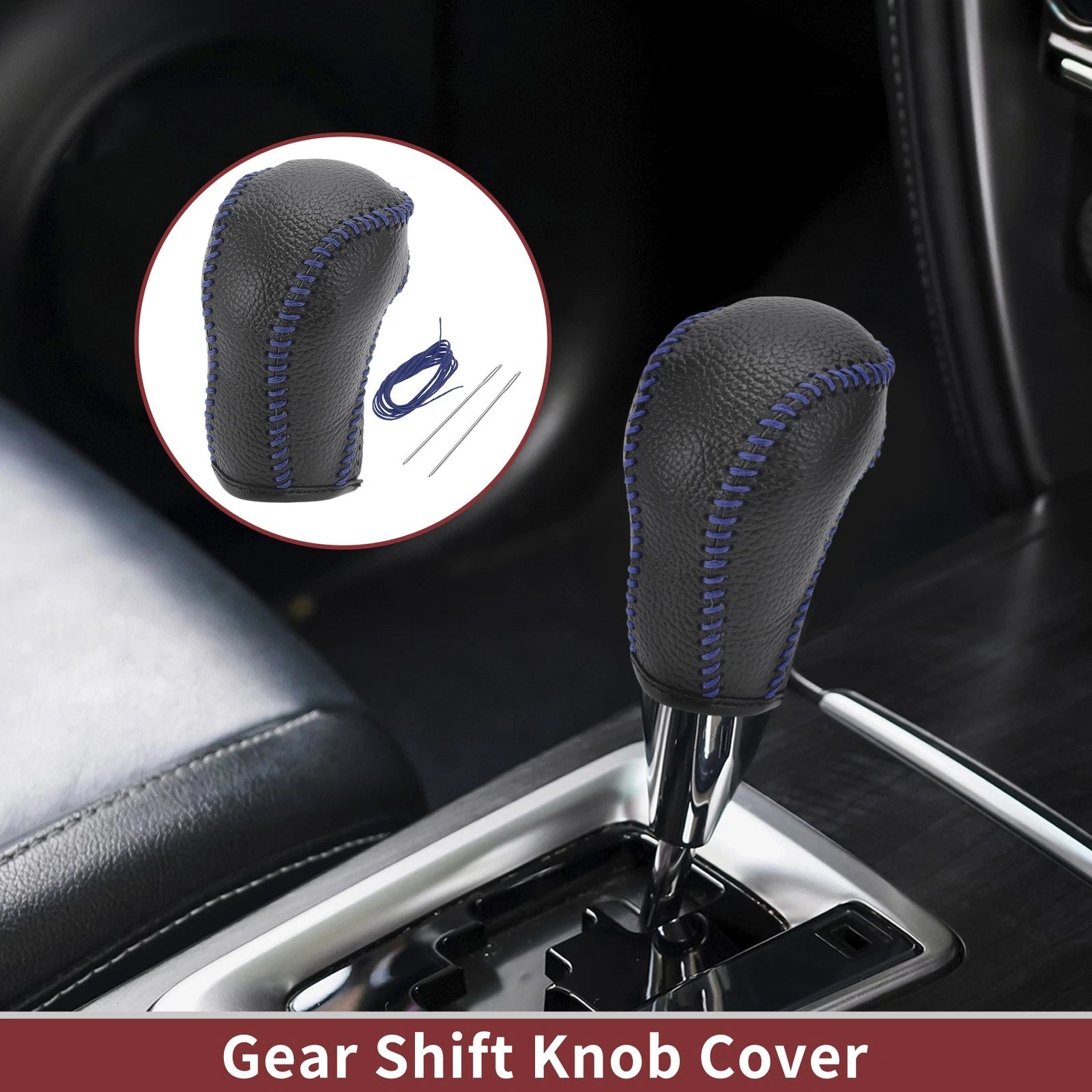 Gear Shift Knob Cover Replacement for Mazda CX-5 (2013–2014) Faux Leather