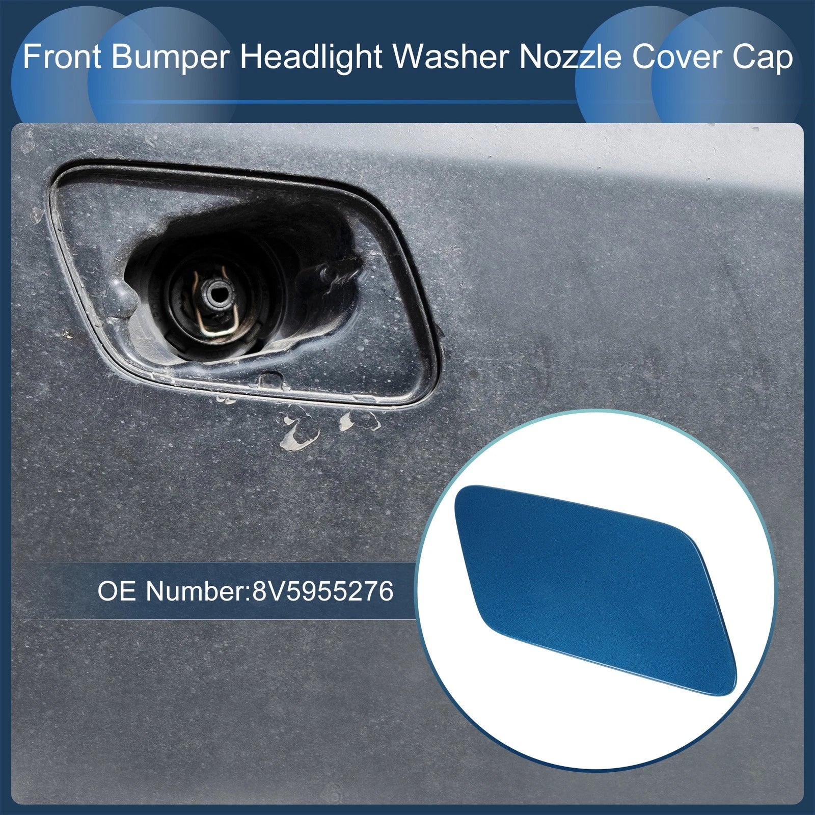 Washer Nozzle Cover Cap Front Right for Audi A3 8V (2013–2016)