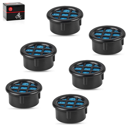 Set of 6 Air Box Filter Vents for ATV UTV Motorcycle (1")