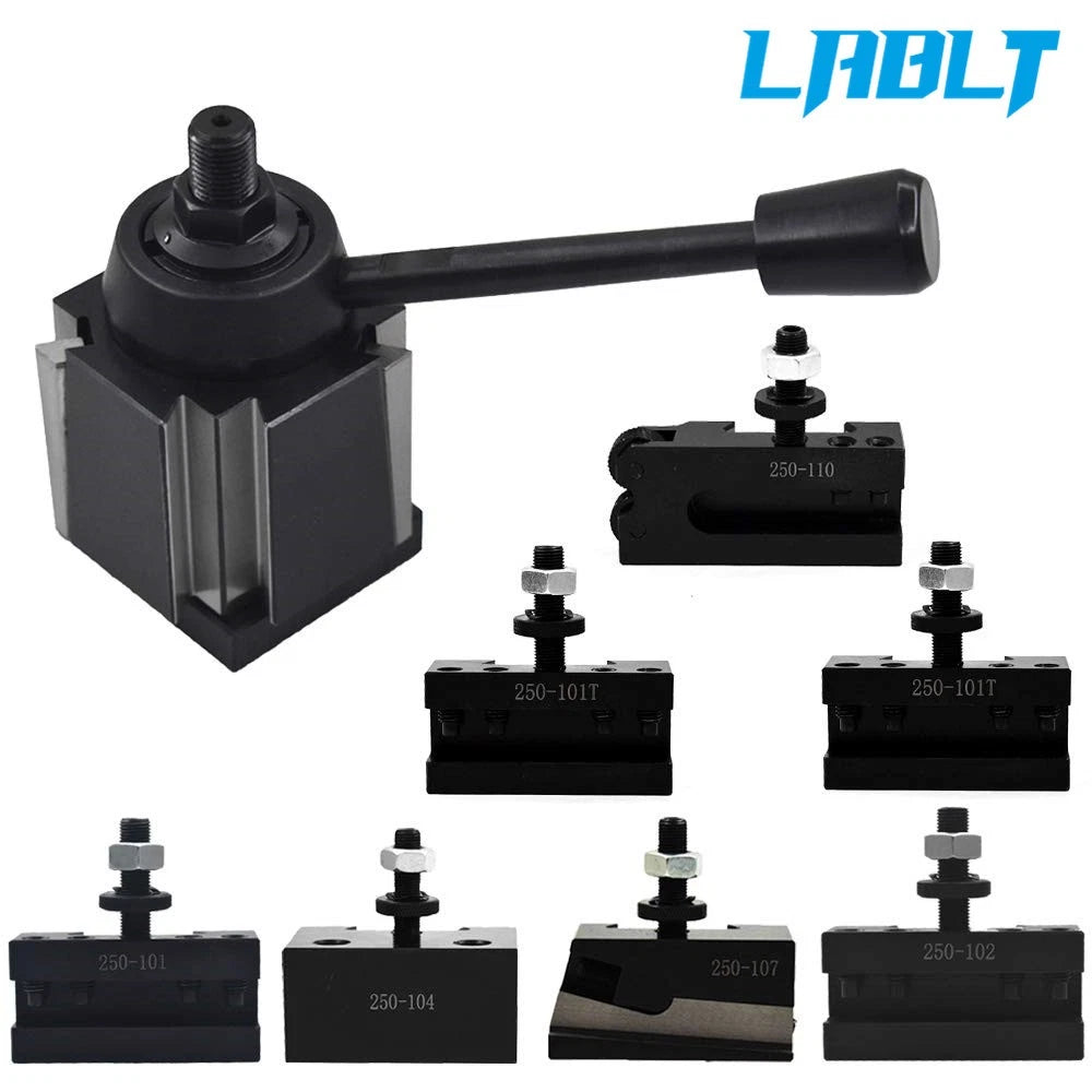 Wedge Tool Post Set for AXA 250-111 (Swing Dia 12") + 2 Extra Tool Holders