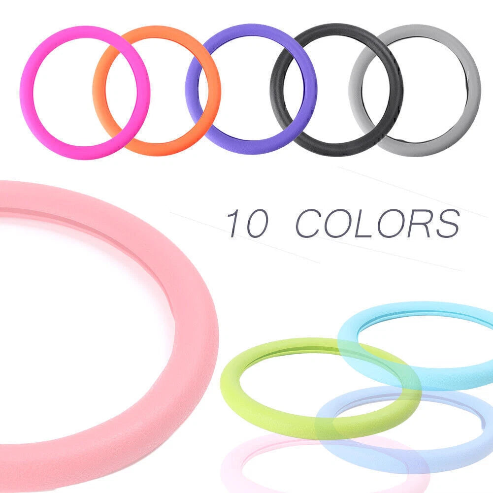 Steering Wheel Cover for Universal Fit (13"-15") - Elastic Silicone Multi-color