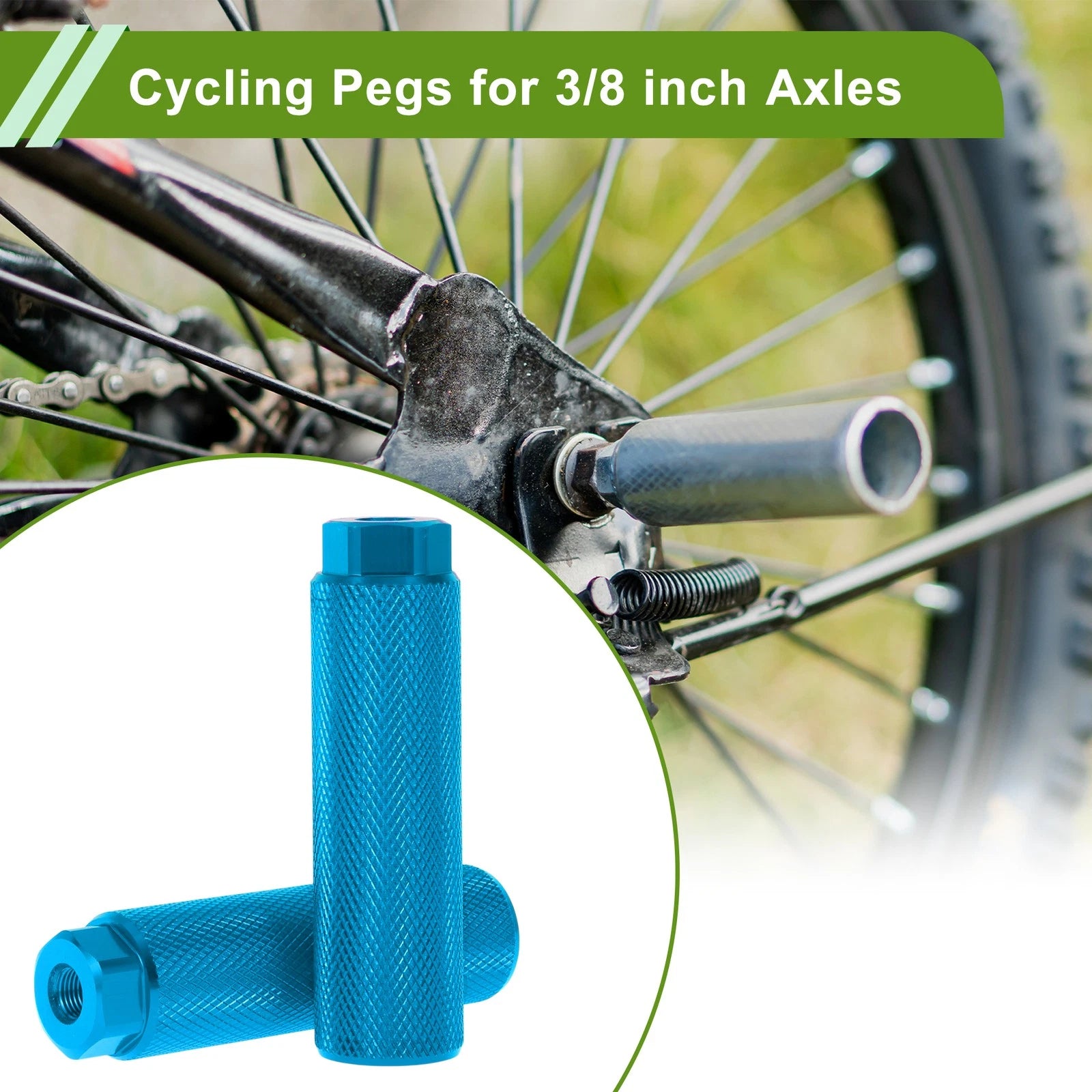 Bike Pegs 100mm Replacement Backseats Stand Set for Universal Motorcycle (—)