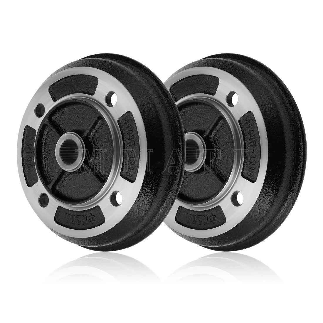 2 Rear Brake Drums for Kawasaki Mule (2010–2020) 41038-1226