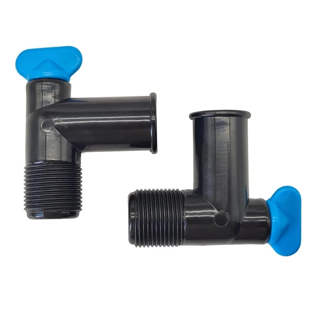 2Pcs Exhaust Manifold 90° Fitting Drain Plug Elbow for MerCruiser (22-862210A01)