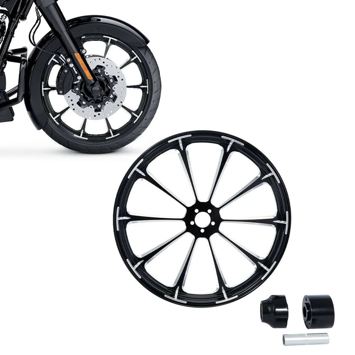 21" Front Wheel Rim & Hub for Harley Touring Glide (2008–Present)
