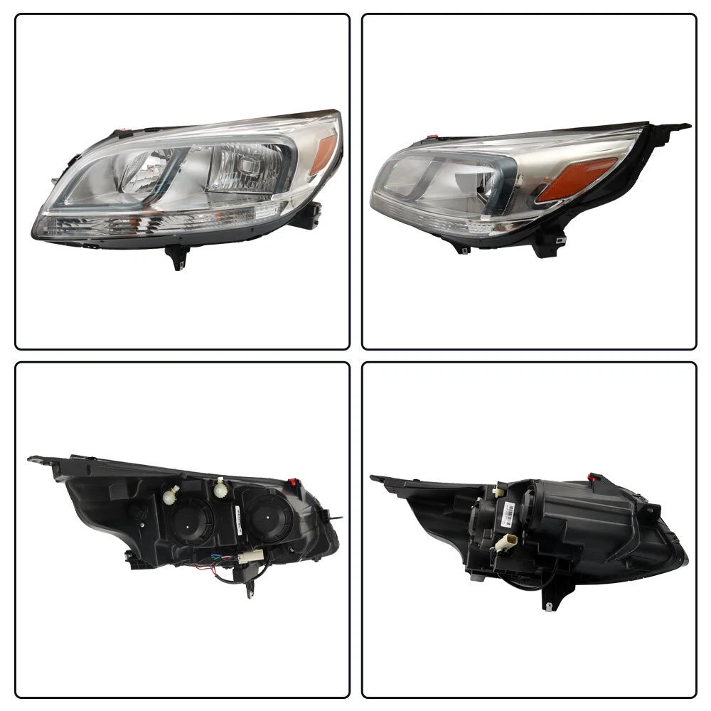 Halogen Headlight Left Driver for Chevy Malibu LS (2013–2016)