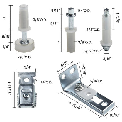 Bi-Fold Door Hardware for 1" to 1-3/8" Thick Doors
