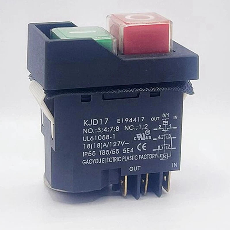 6 Pin Brake Signal Switch KJD17 B1-2 for Power Tools (220V)