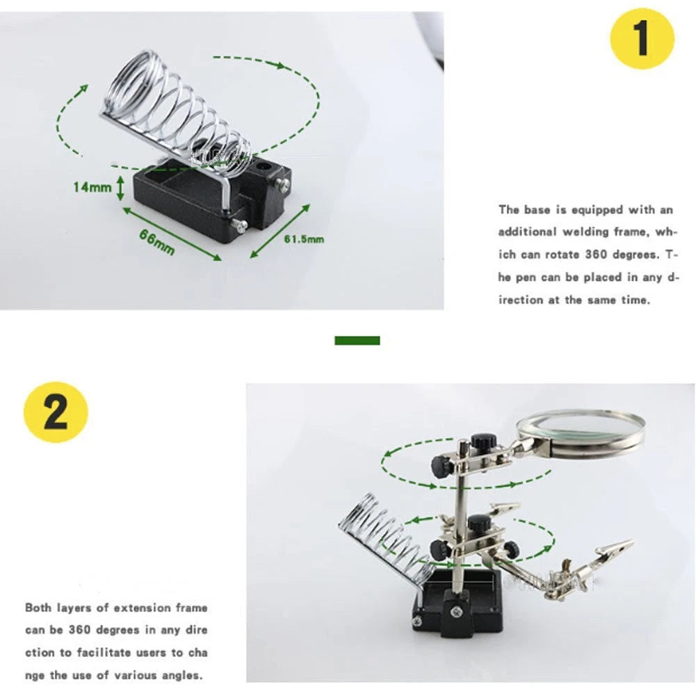3X Magnifying Glass 90mm for Soldering and Assembly