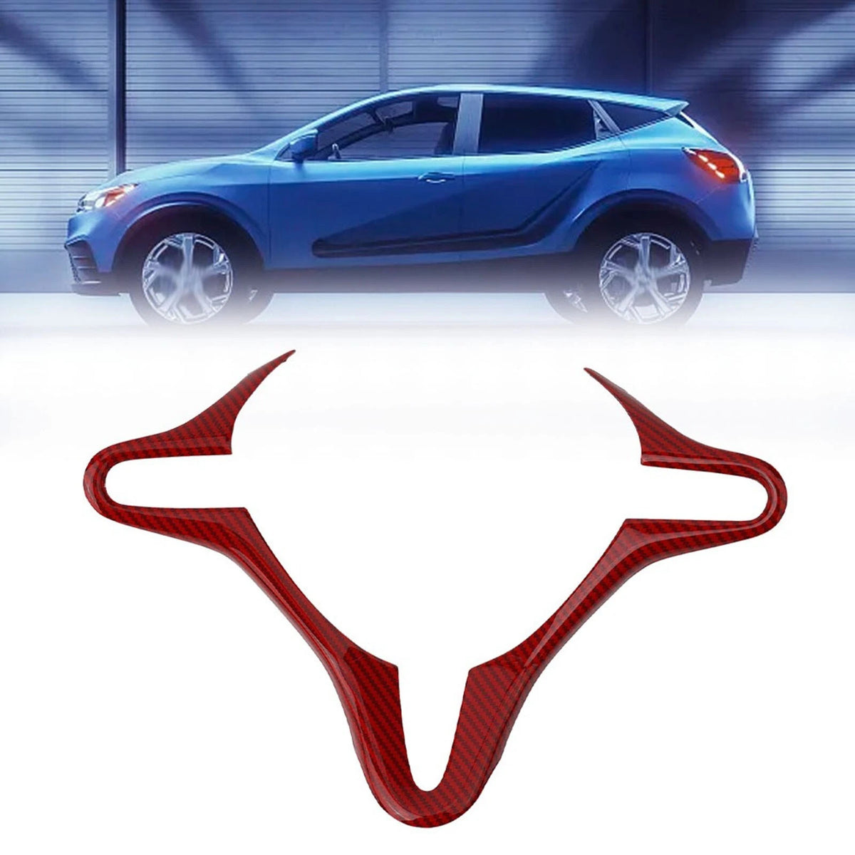 Steering Wheel Cover Trim for Honda Civic 8th Gen (2006–2011) - Red