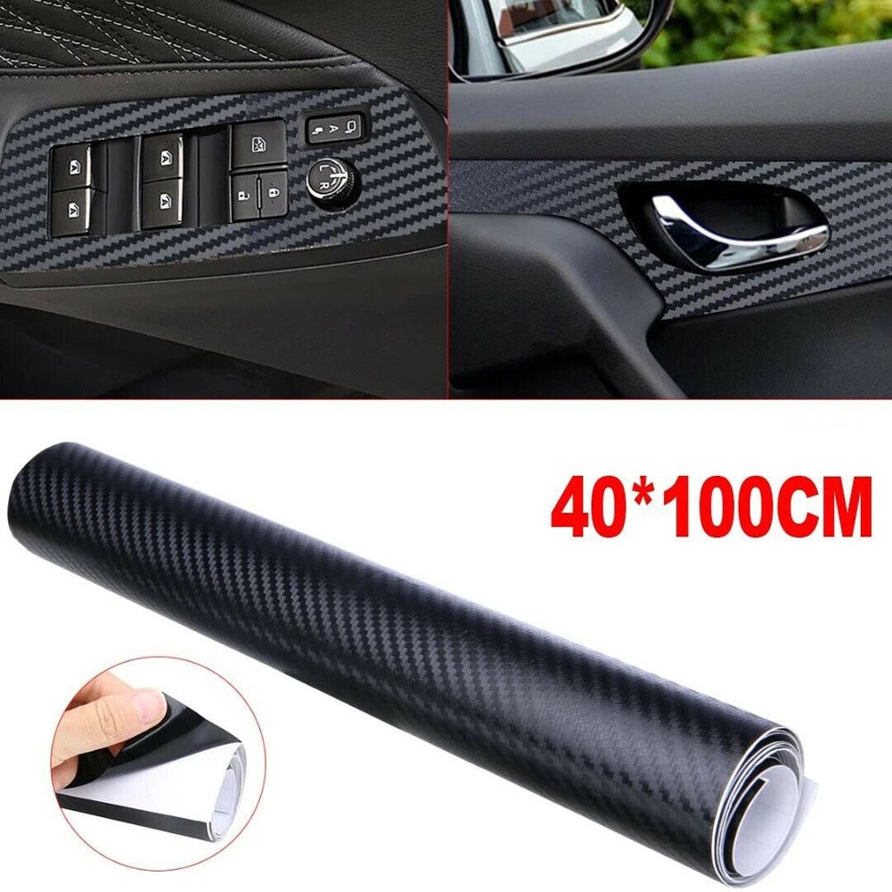 3D Carbon Fiber Vinyl Wrap for Multiple Surfaces (Universal Fit)