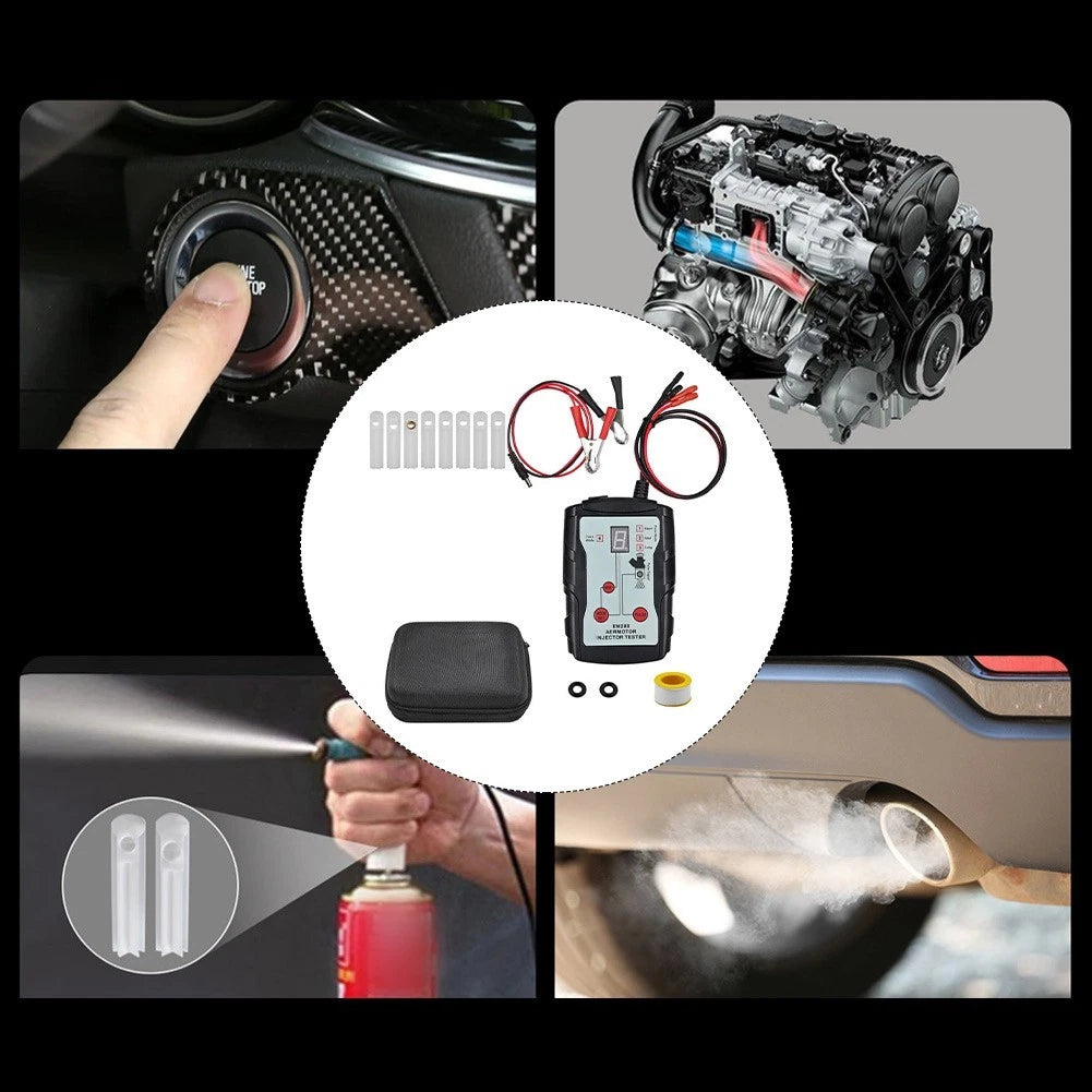 Fuel Injector Testing Tool with LCD Screen, 8 Pulse Modes, 12V/5V Output