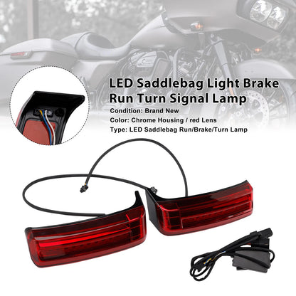 Saddlebag Light Brake Run Turn Signal Lamp for Harley Touring Road Glide (2014–2023)