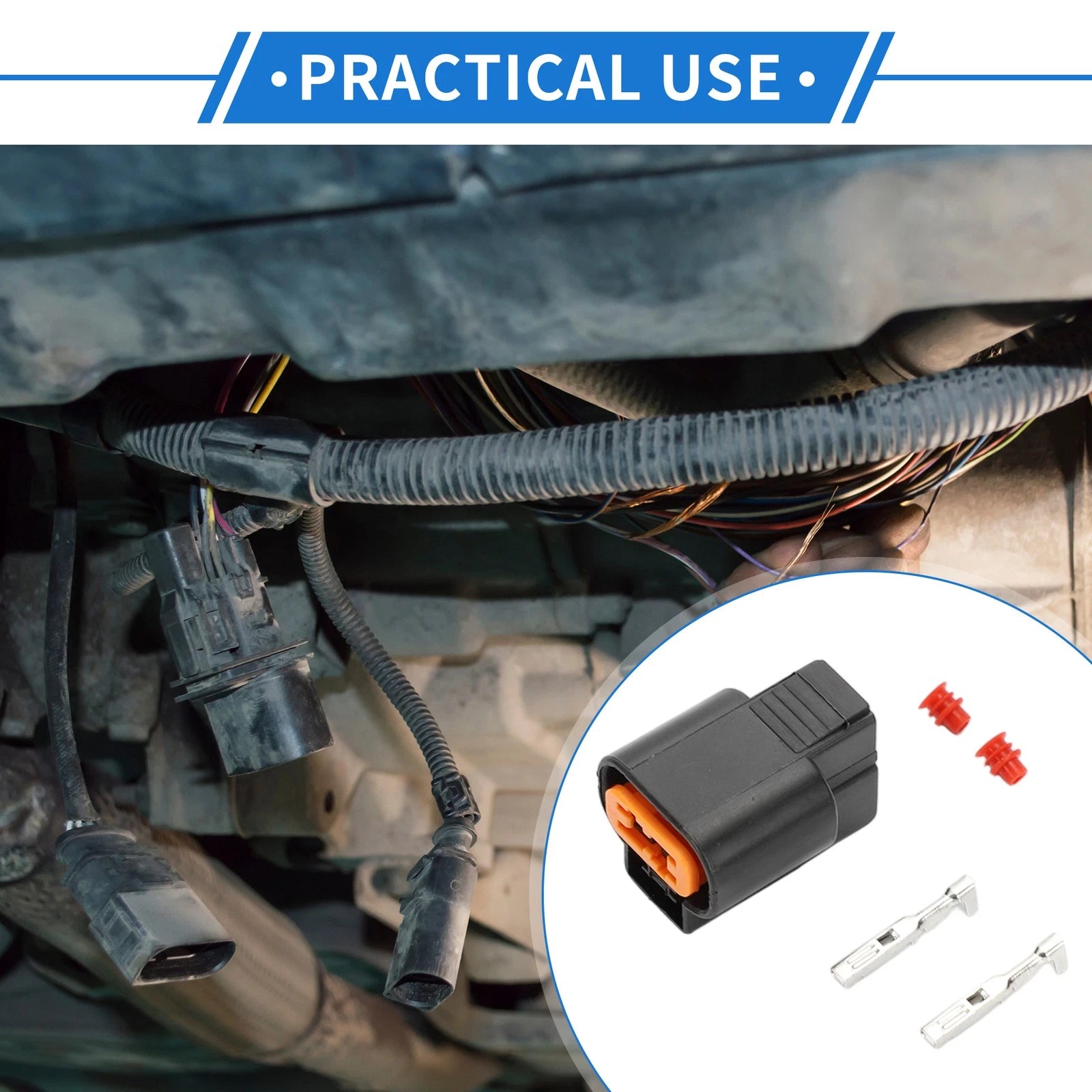 ABS Sensor Connector Plug Female 2 Pin for Mitsubishi (2000–2024)