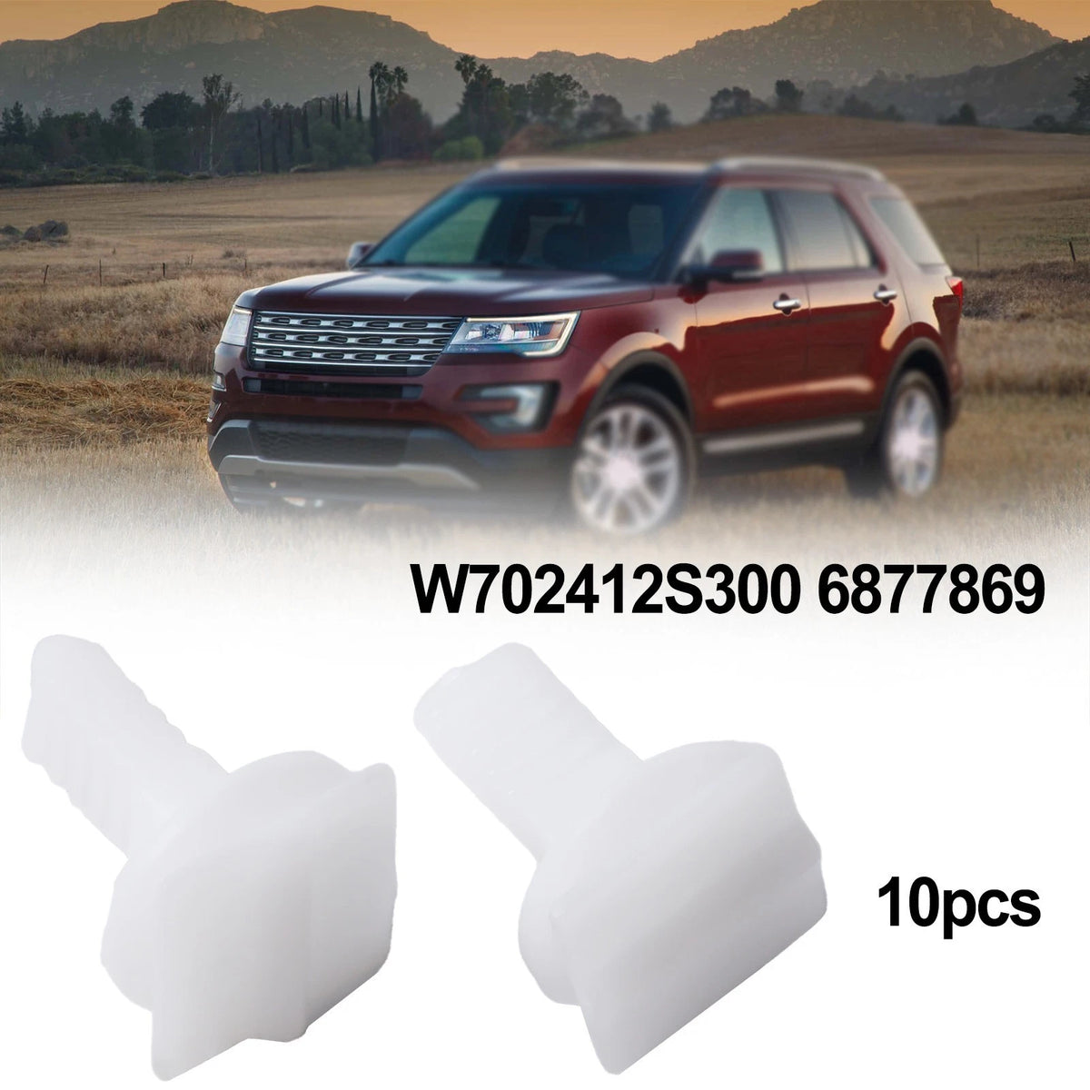 Pack of 10 Windshield A Pillar Clips for Ford Fiesta