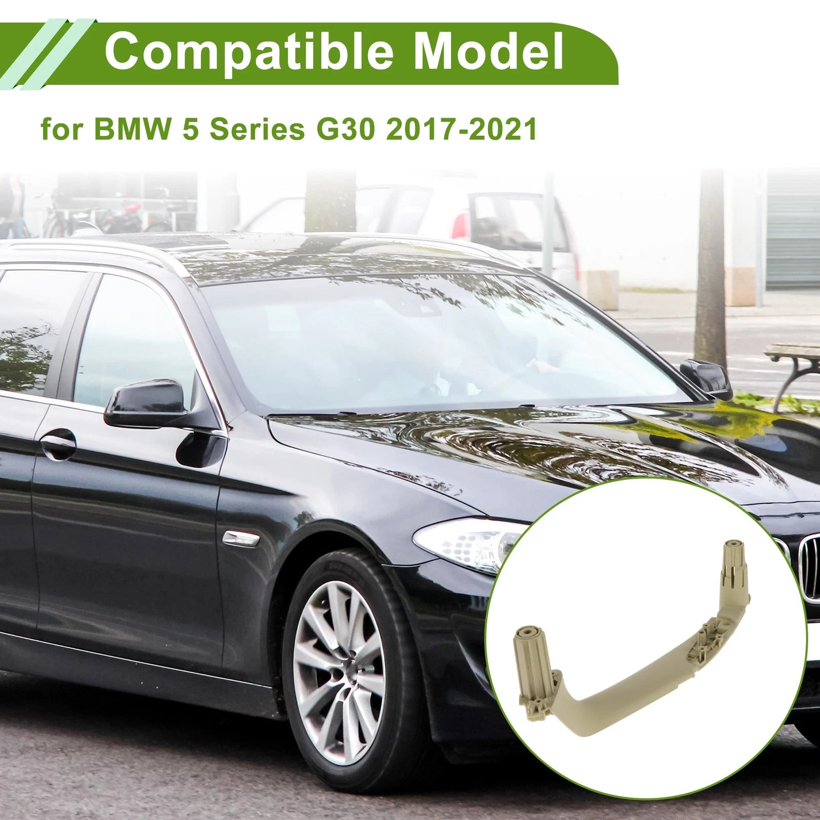 Door Panel Handle Pull Trim Cover Replacement for BMW 5 Series G30 (2017–2023)
