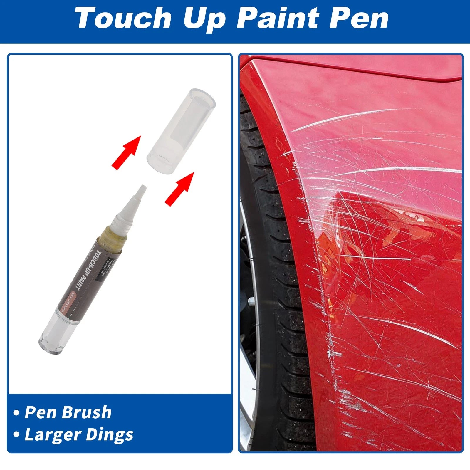 Touch Up Paint Pen Set for Gray Seat Steering Console (3+3 ml)
