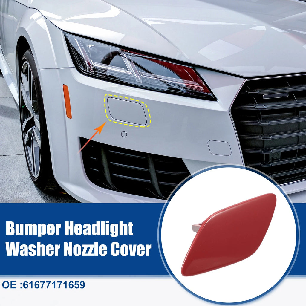 Front Bumper Headlight Washer Cover Cap Replacement for BMW 335i (2007–2011)