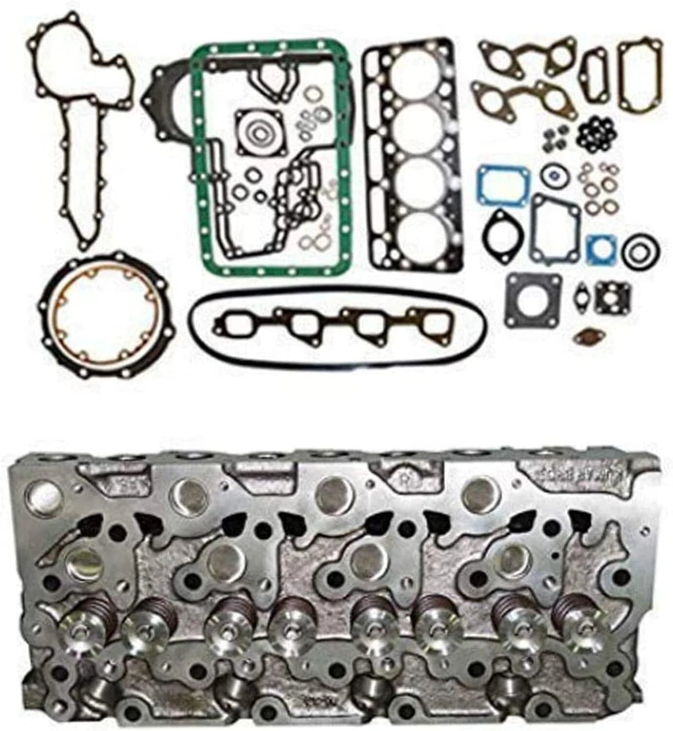 Complete Cylinder Head + Full Gasket Set for Bobcat 773 (V2003)