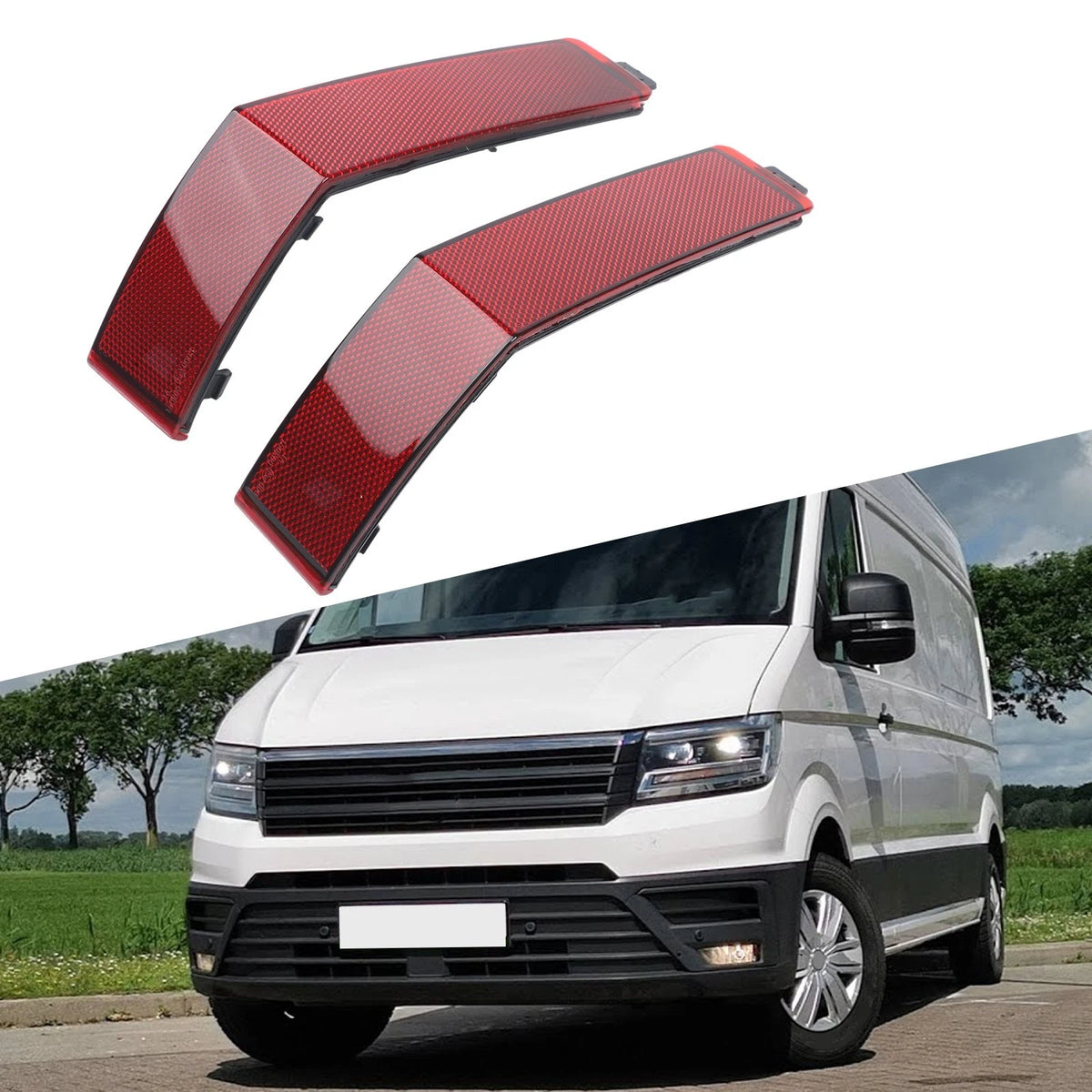 Replacement Rear Bumper Reflectors for Crafter and Mantge (2017–2023)