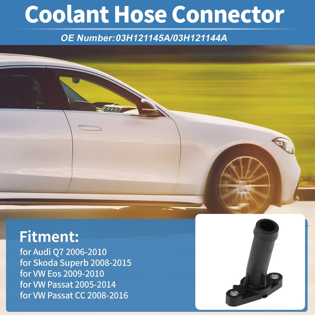 Engine Coolant Hose Connector OEM Replacement for Audi Q7 (2006–2010)