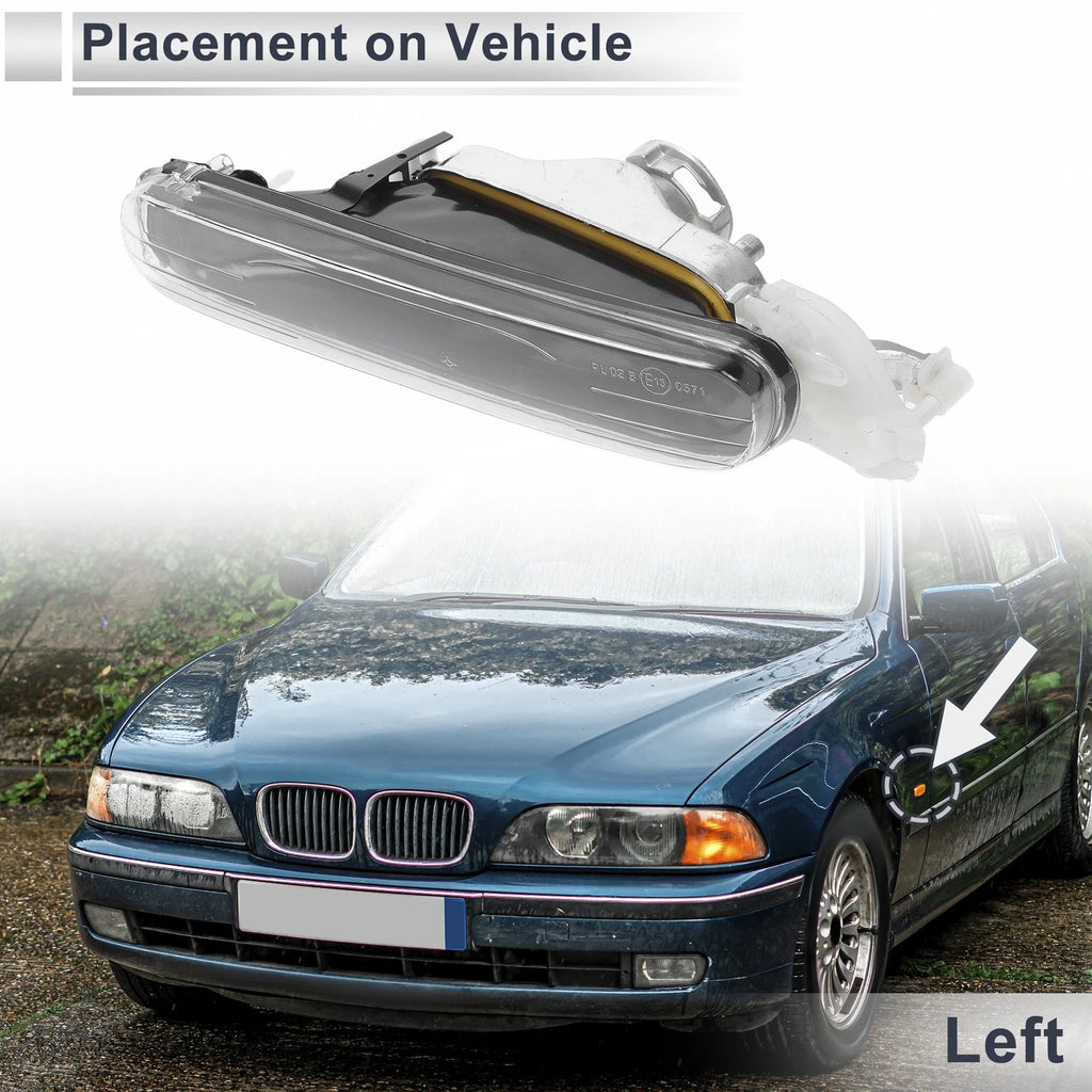 Left Front Bumper Side Marker Light Cover for BMW 3 Series (2012–2019)