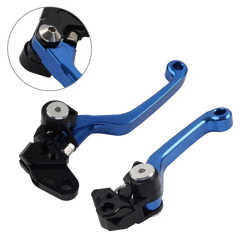 Blue Pivot Brake Clutch Levers for Yamaha WR 250F WR 450F (2001–2016)