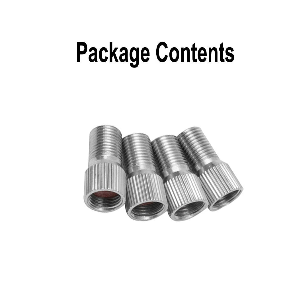 Chrome Valve Stem Caps for Car Truck Tyres (Universal Fit)