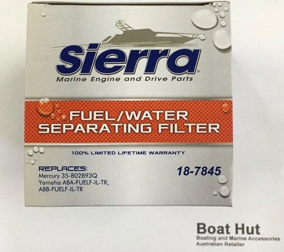 Fuel/Water Separating Filter for Mercury 35-802893Q (Sierra S18-7845)