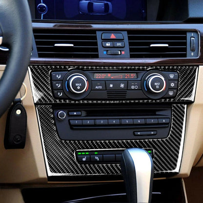 Carbon Fiber Air Conditioning CD Panel Cover Trim for BMW 3 Series E90 E92