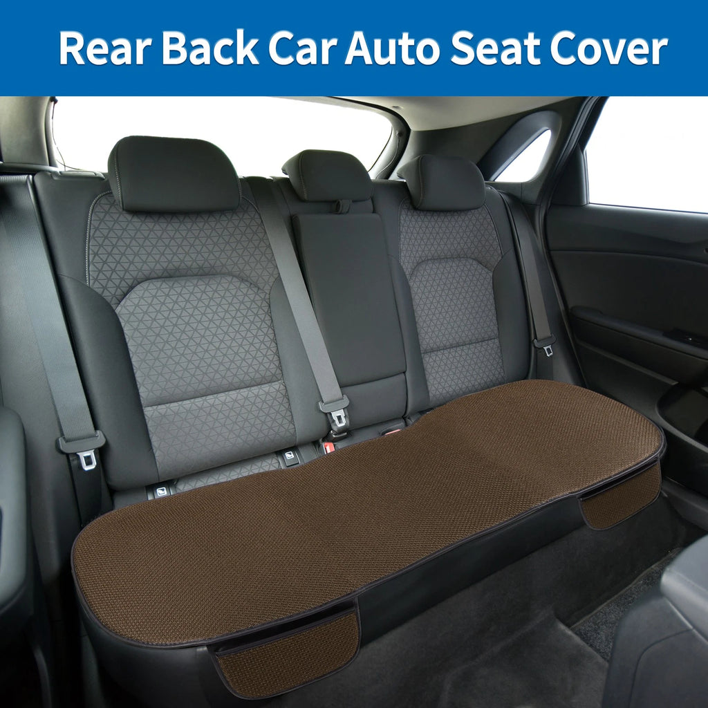 Back Seat Cover for - Dark Brown Ice Silk Protector