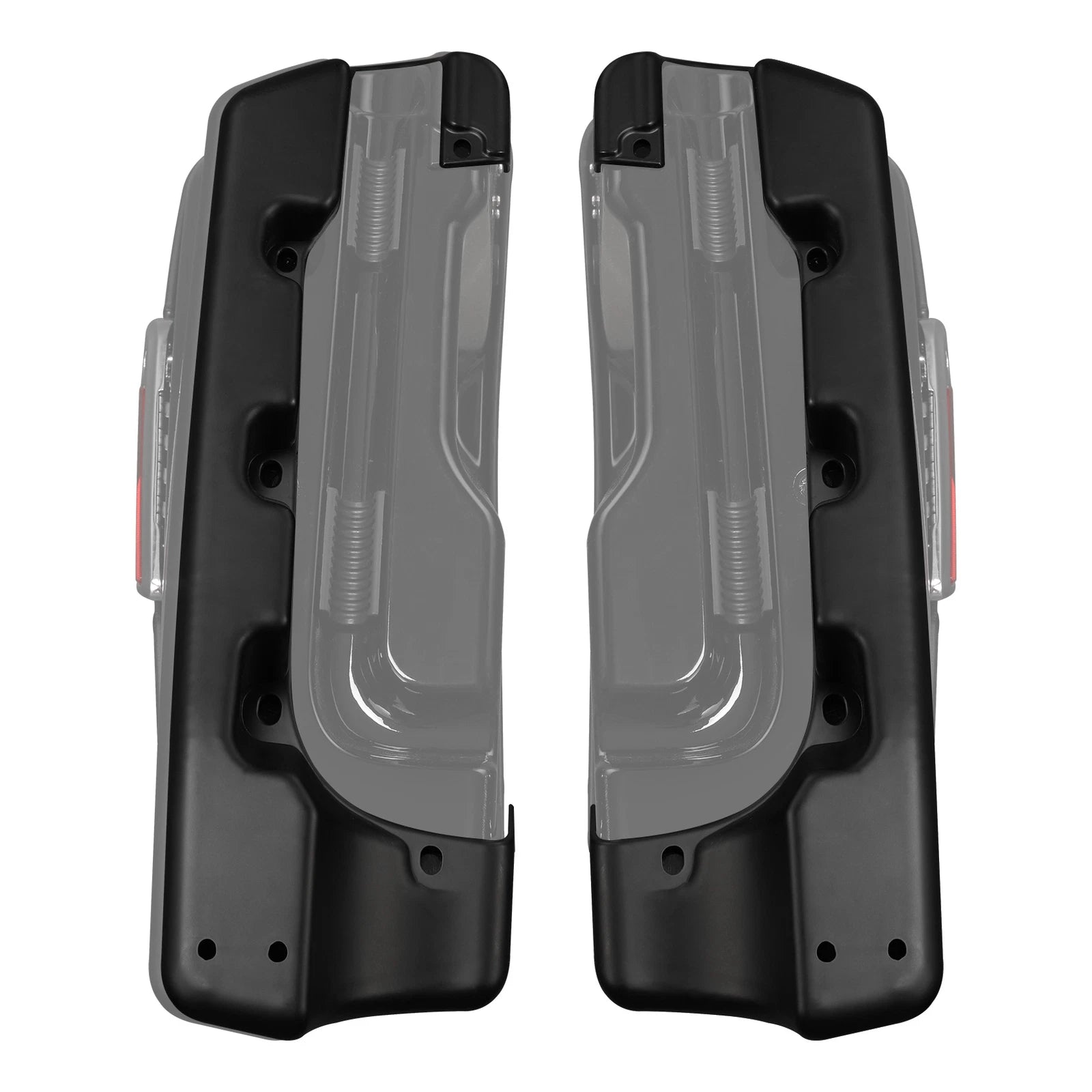 4" Matte Black Saddlebags Extensions for Harley Touring Electra Glide (2014–2024)