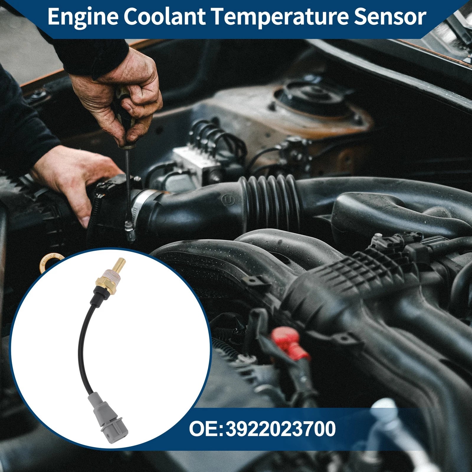 Engine Coolant Temperature Sensor OEM Replacement for Hyundai Tiburon (2003–2008)
