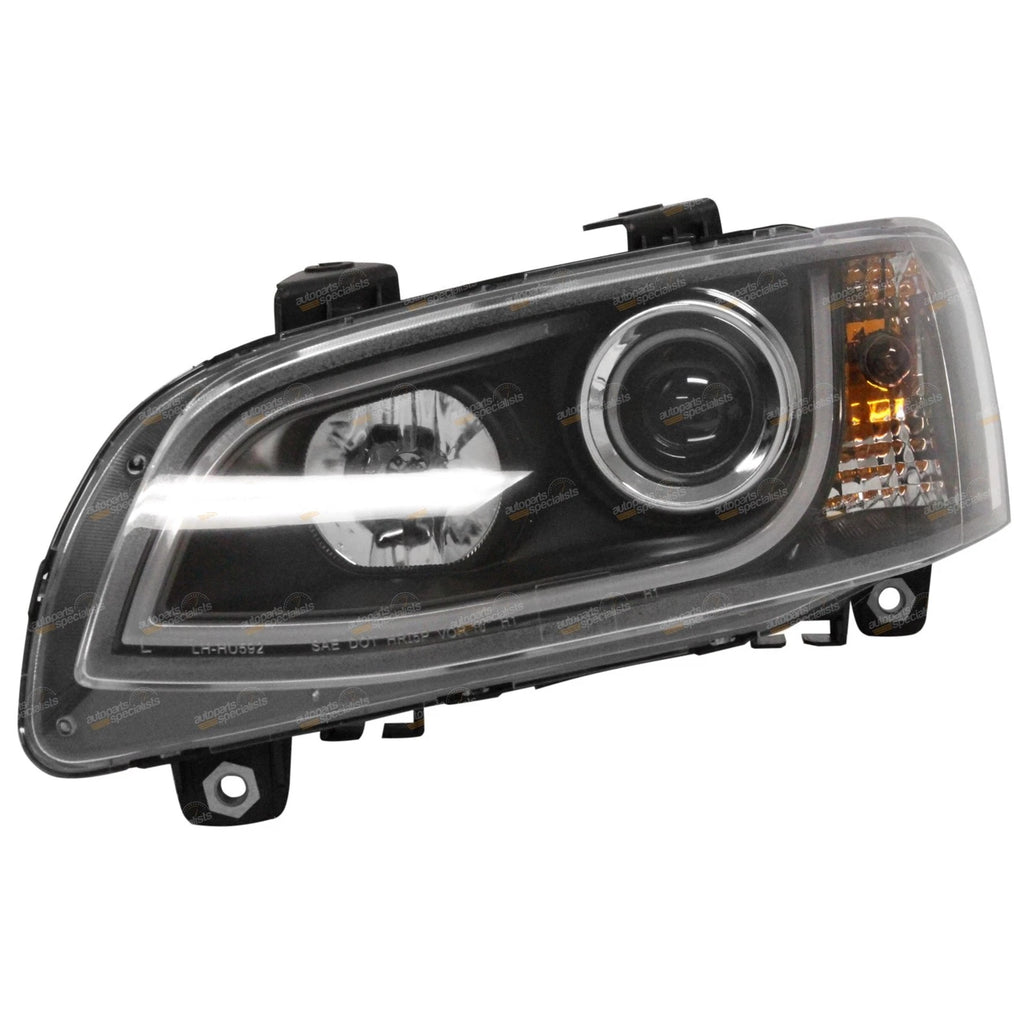 Projector LED Bar DRL Headlights Black for Holden VE Series 2 Commodore (2010–2013)