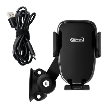 Automatic Clamping Phone Holder Charger for Harley Road Glide (1")