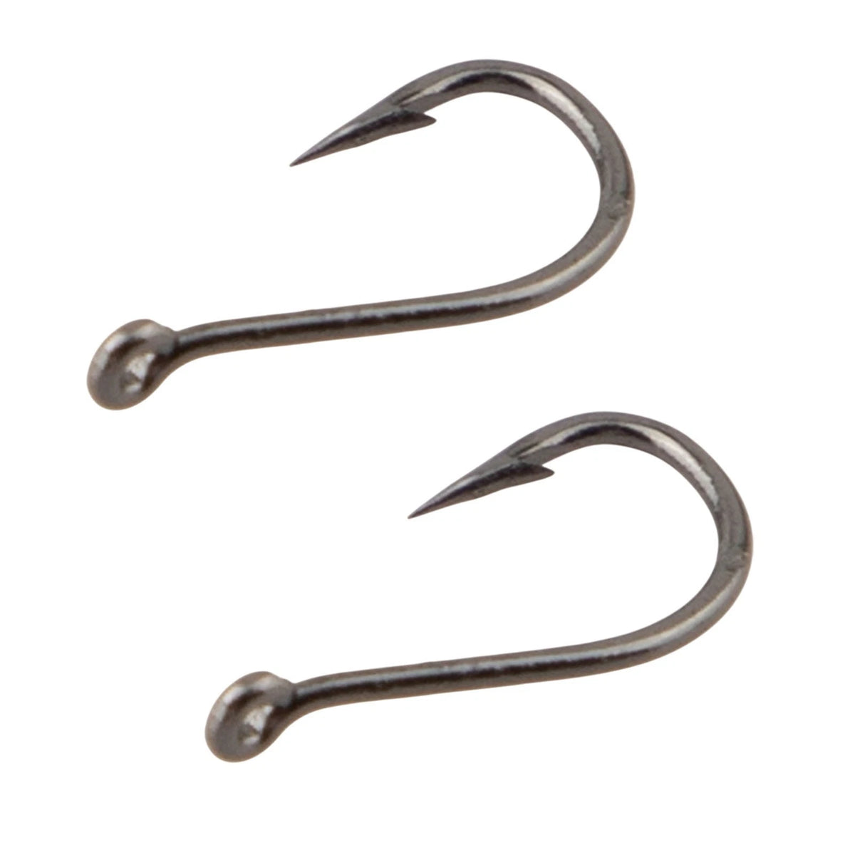 Izu Hook Box with Barb Crooked Mouth Black High Carbon Steel (100 Tubes)
