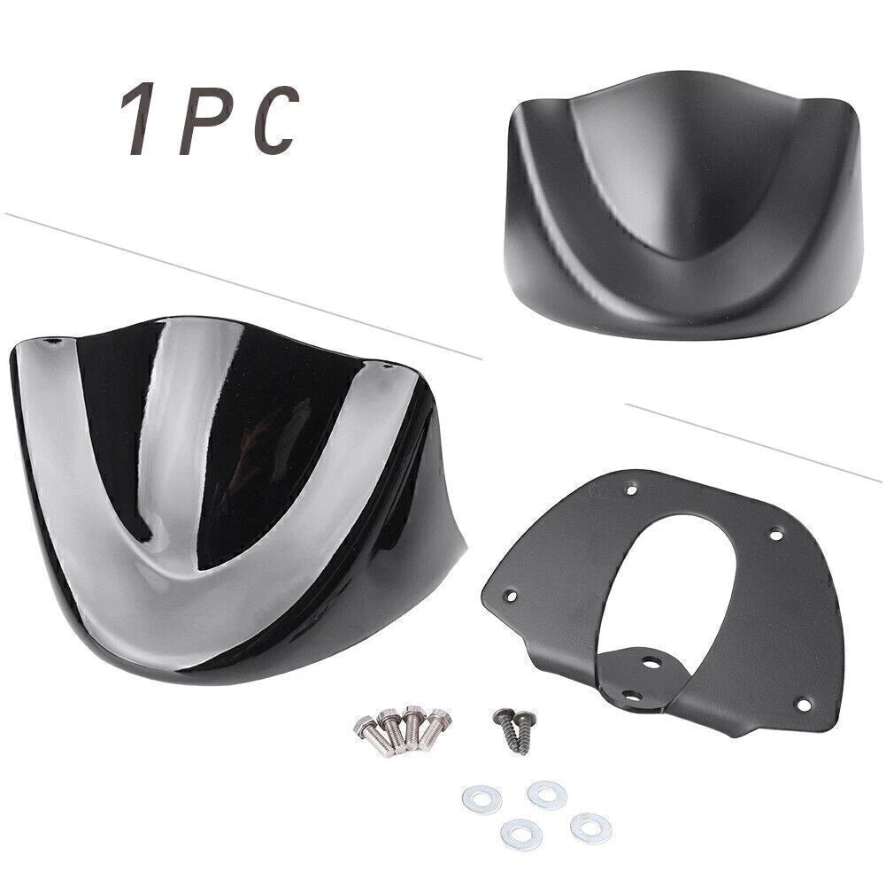 Front Bottom Fairing Fender Frame for Harley Dyna (2006–2017) Black ABS