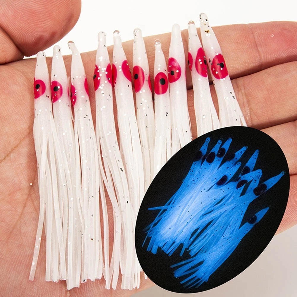 Fishing Baits Set of 4 Needle Shape PVC Replacement Soft Lures