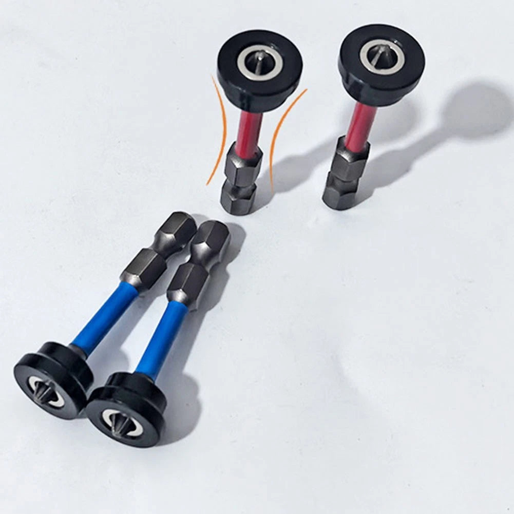 2X Magnetic Cross Head Screwdriver Bits for Plasterboard Positioning (50mm)