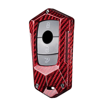 Carbon Fiber Remote Key Fob Cover Case for Mercedes Benz E-Class W213 (2017–2023)