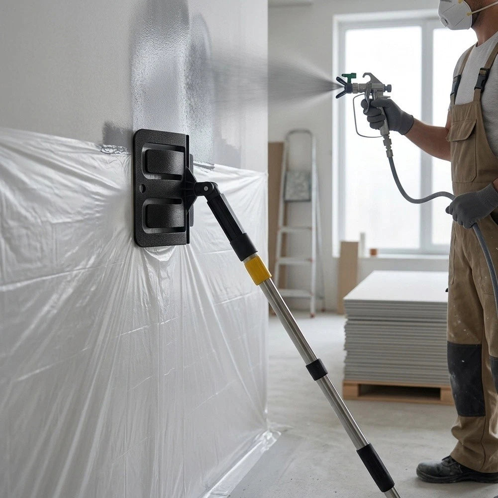 Hard Plastic Wall Spray Shield Holder for Exterior Renovation Projects
