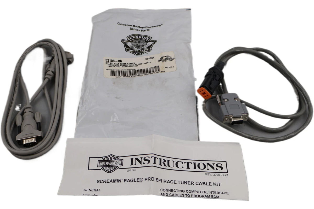 Screamin' Eagle EFI Race Tuner Cables for Harley-Davidson (2006–2006) 32108-06