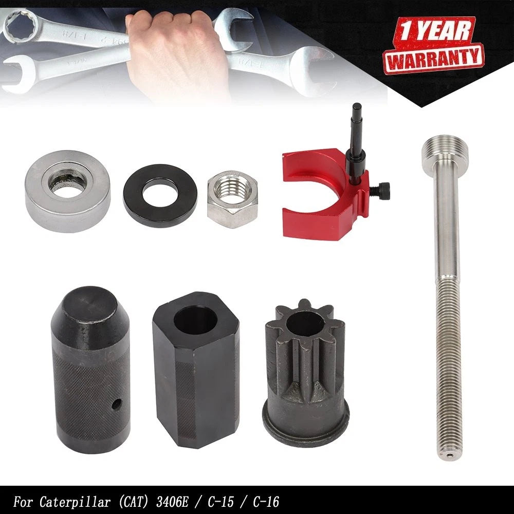 Injector Sleeve Remover Installer + Height Tool + Socket for CAT 3406E C-15 C-16