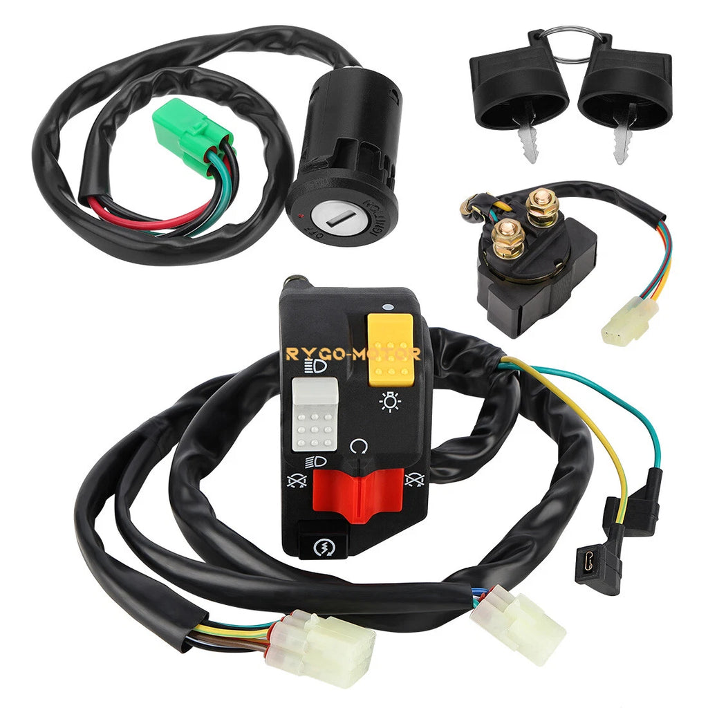 Handlebar Key Starter Relay Switch Kit for Honda TRX450ER (2006–2014)