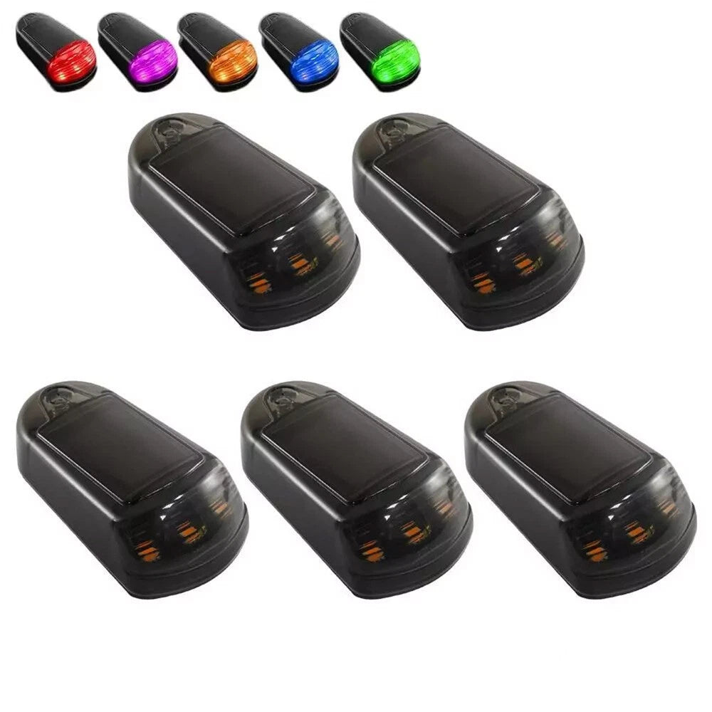 5Pcs LED Solar Powered Cab Lights for Trucks Waterproof Universal