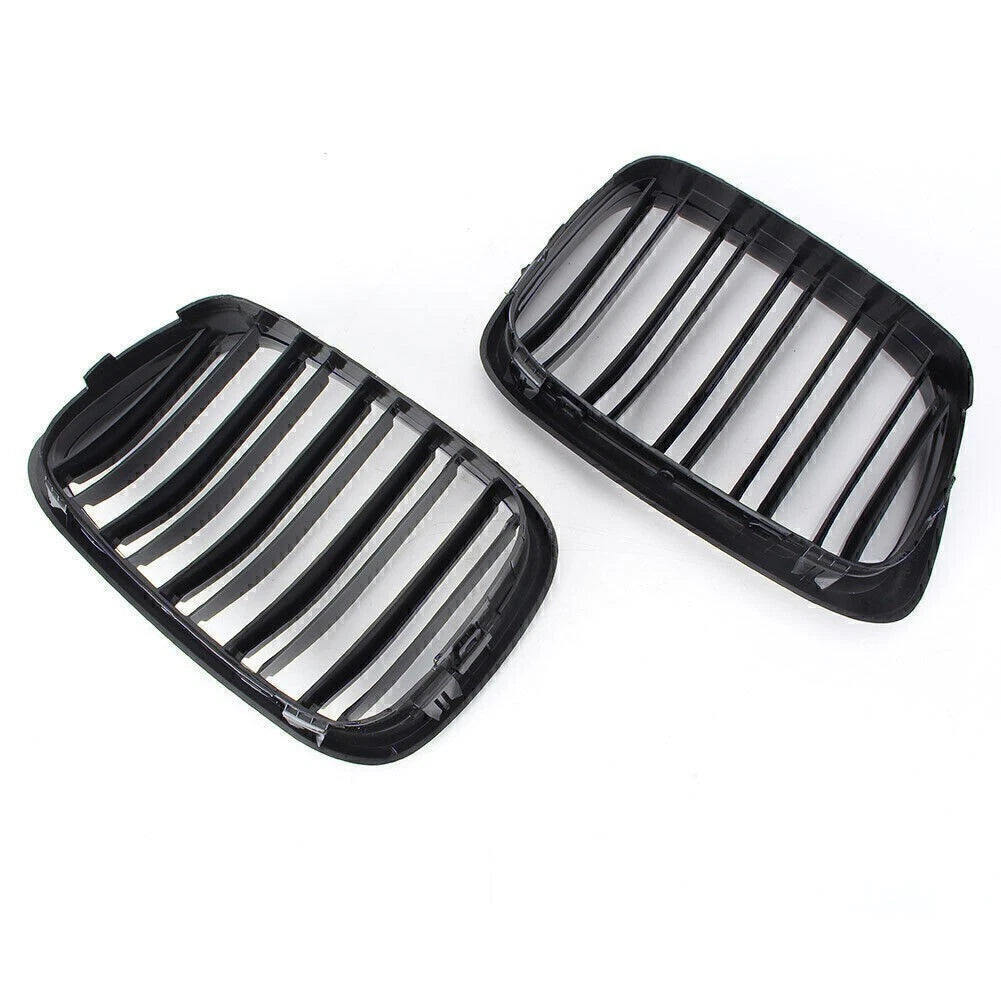 Front Upper Bumper Mesh Grille Trim for BMW 5 Series E39 (1995–2004) Black