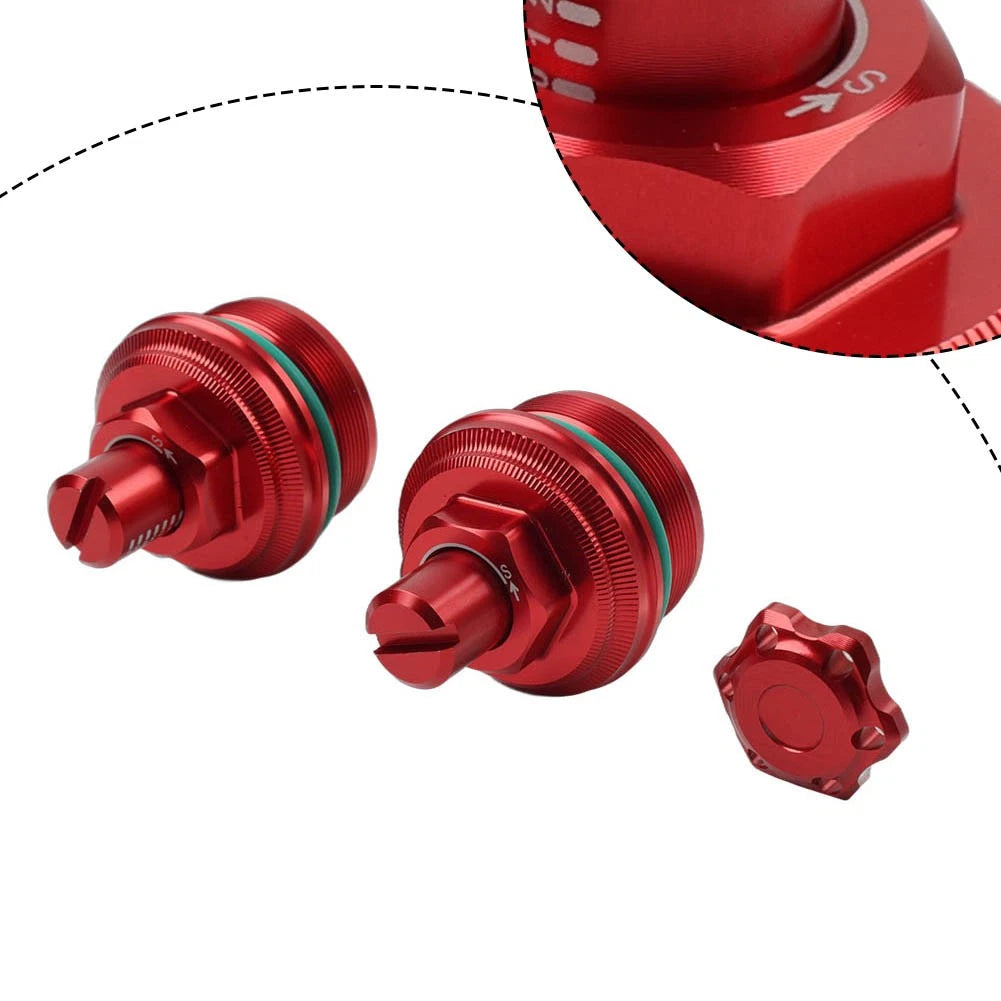 Preload Adjuster Fork Bolt Cap Screw Red for Yamaha YZF-R3 MT-03 (2019–2023)