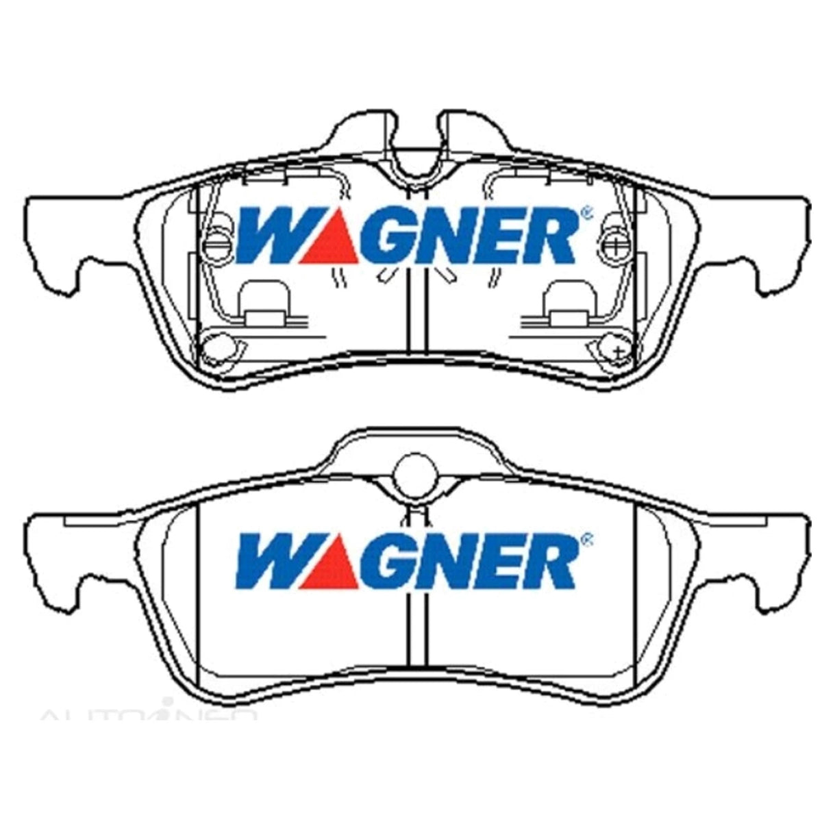Set of 4 Wagner Rear Disc Brake Pads for Mini Cooper R53 (2002–2007)