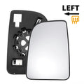 Left Upper White Mirror Glass with Heated Back for Mercedes Sprinter (2018–2023)