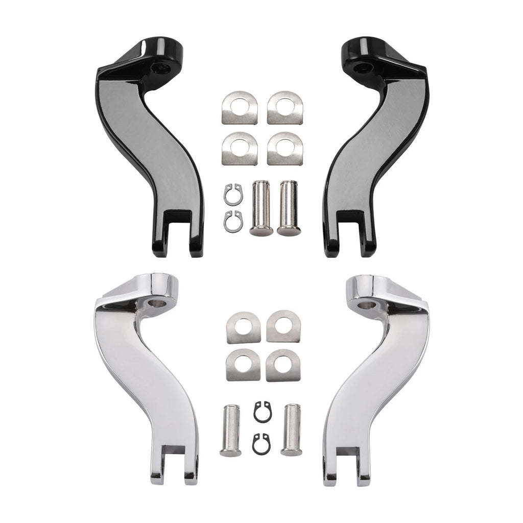 Passenger Footpeg Mount Kit for Harley Touring FLHT (1993–2025) Black/Chrome